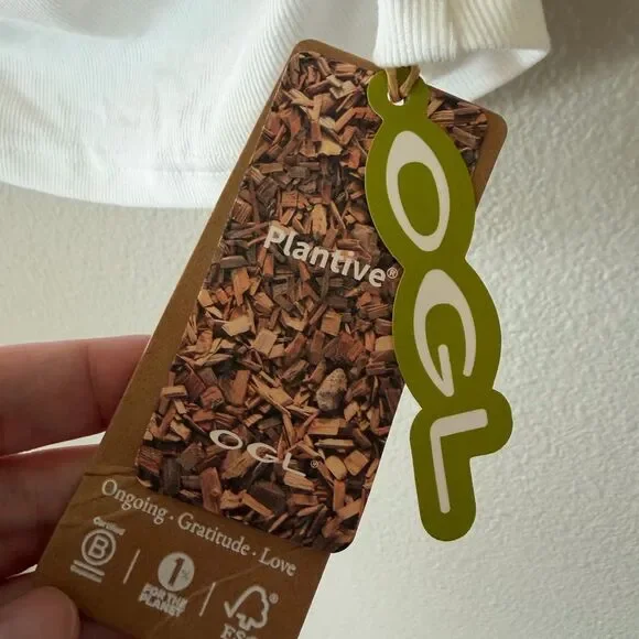 NWT OGL Elastic Open Back Brami Tank Classic White Boatneck Tank Top Size XS - Picture 5 of 11